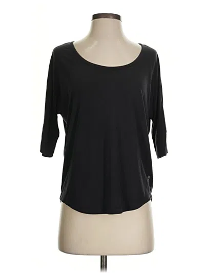 Pre-owned Reebok 3/4 Sleeve T-shirt In Black