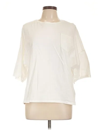 Pre-owned Reebok 3/4 Sleeve T-shirt In White