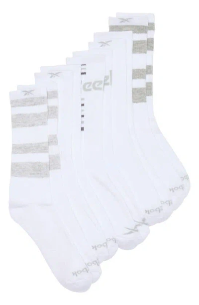 Reebok 5-pack Crew Socks In White