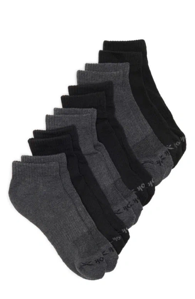 Reebok 6-pack Terry Quarter Length Socks In Black