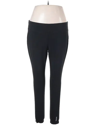 Pre-owned Reebok Active Pants In Black