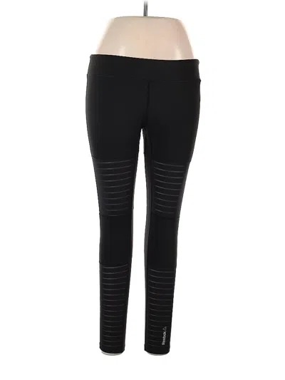 Pre-owned Reebok Active Pants In Black