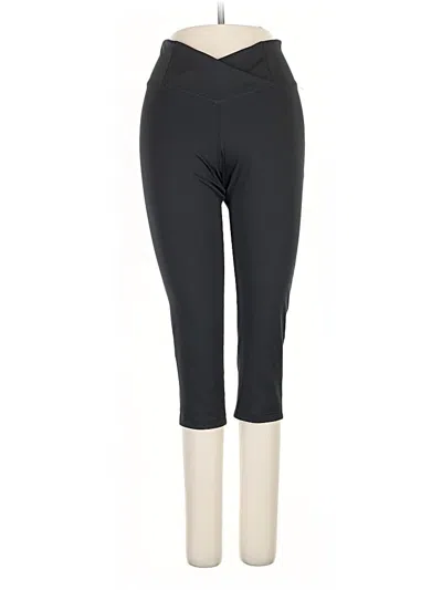 Pre-owned Reebok Active Pants In Black