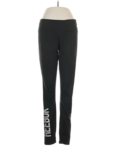 Pre-owned Reebok Active Pants In Black