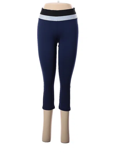 Pre-owned Reebok Active Pants In Blue