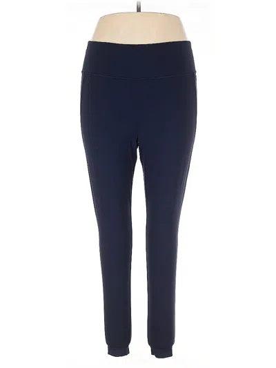 Pre-owned Reebok Active Pants In Blue