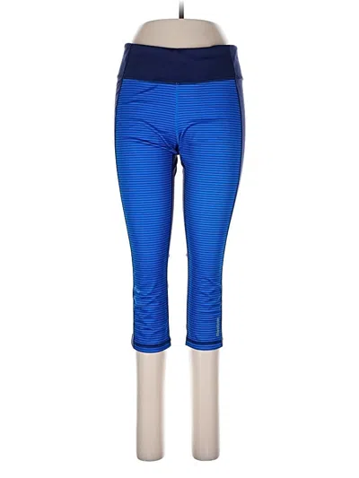 Pre-owned Reebok Active Pants In Blue