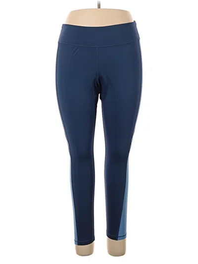 Pre-owned Reebok Active Pants In Blue