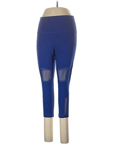 Pre-owned Reebok Active Pants In Blue