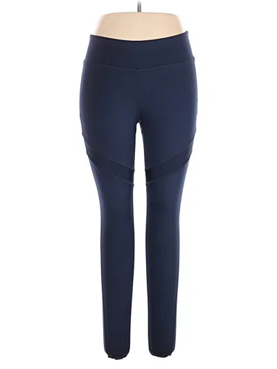 Pre-owned Reebok Active Pants In Blue