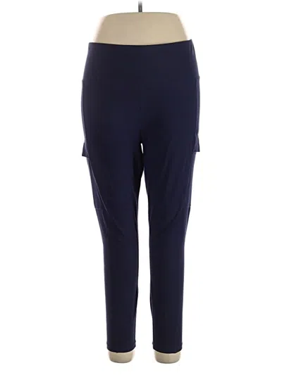 Pre-owned Reebok Active Pants In Blue