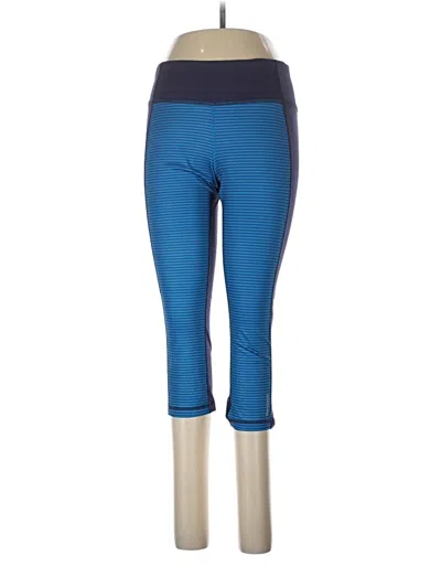 Pre-owned Reebok Active Pants In Blue