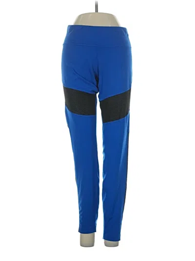 Pre-owned Reebok Active Pants In Blue