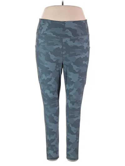Pre-owned Reebok Active Pants In Blue