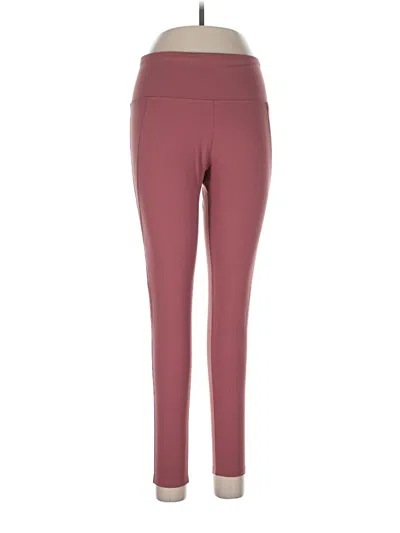Pre-owned Reebok Active Pants In Burgundy