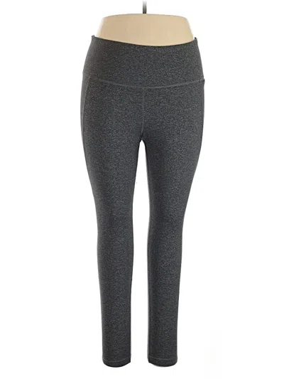 Pre-owned Reebok Active Pants In Gray