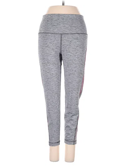 Pre-owned Reebok Active Pants In Gray