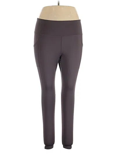 Pre-owned Reebok Active Pants In Gray