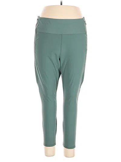 Pre-owned Reebok Active Pants In Green