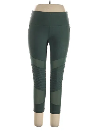 Pre-owned Reebok Active Pants In Green