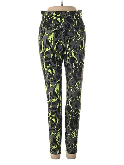 Pre-owned Reebok Active Pants In Green