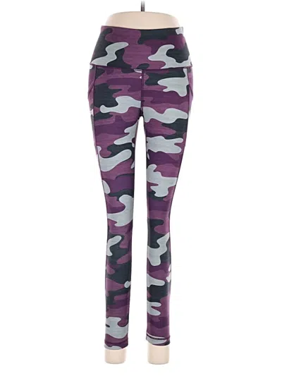 Pre-owned Reebok Active Pants In Purple