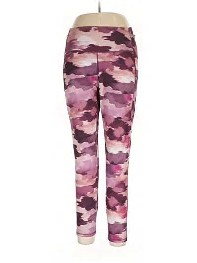 Pre-owned Reebok Active Pants In Purple