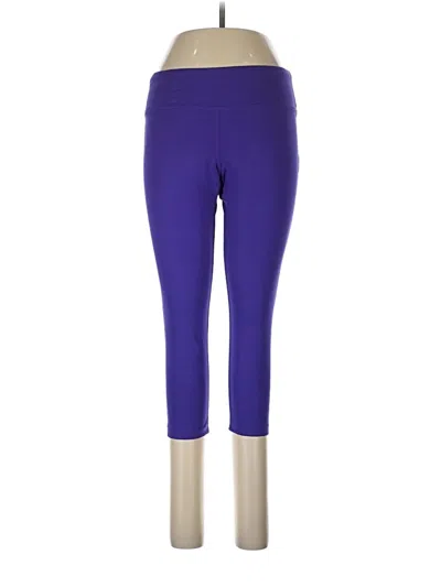 Pre-owned Reebok Active Pants In Purple