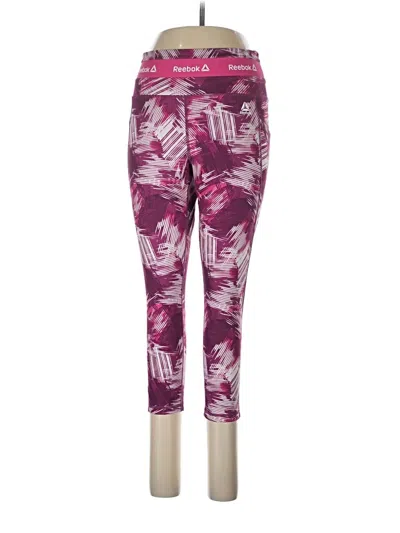 Pre-owned Reebok Active Pants In Purple