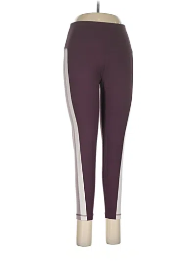 Pre-owned Reebok Active Pants In Purple