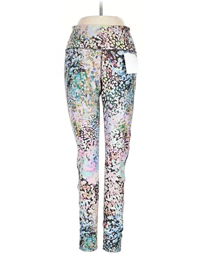 Pre-owned Reebok Active Pants In Silver