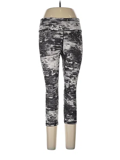 Pre-owned Reebok Active Pants In Silver