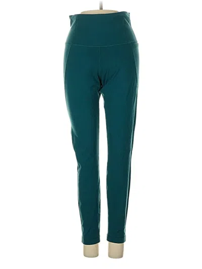 Pre-owned Reebok Active Pants In Teal