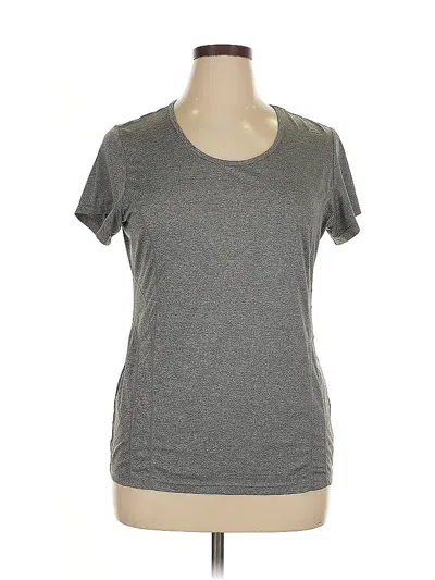 Pre-owned Reebok Active T-shirt In Gray