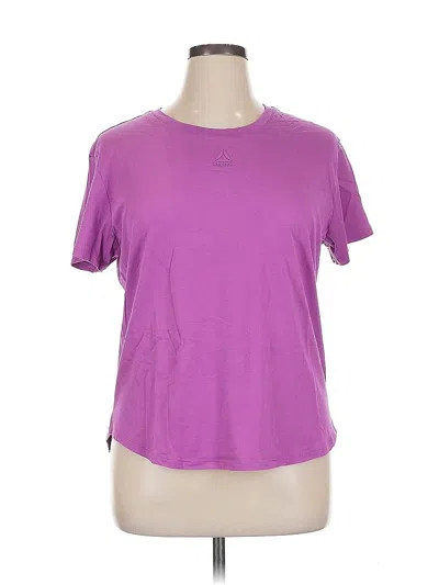 Pre-owned Reebok Active T-shirt In Purple