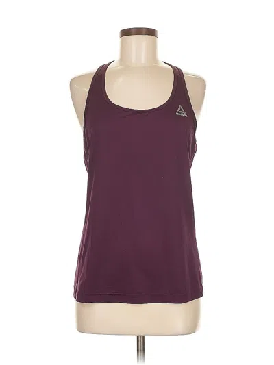 Pre-owned Reebok Active Tank Top In Burgundy