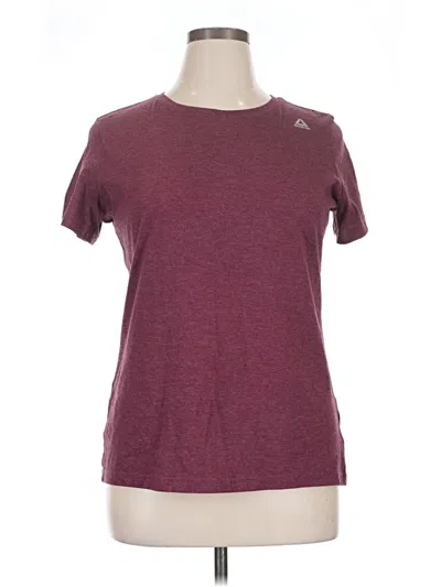 Pre-owned Reebok Active T-shirt In Burgundy