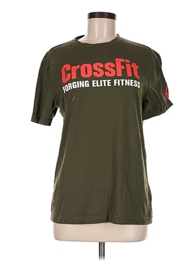Pre-owned Reebok Active T-shirt In Green