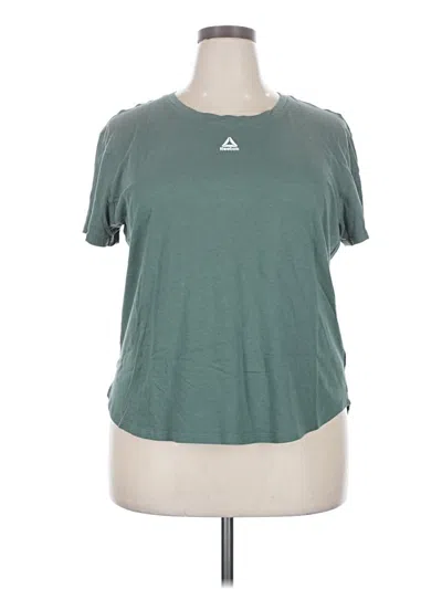 Pre-owned Reebok Active T-shirt In Green