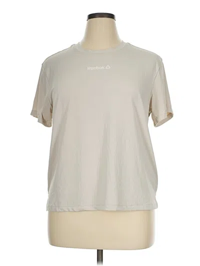 Pre-owned Reebok Active T-shirt In Ivory