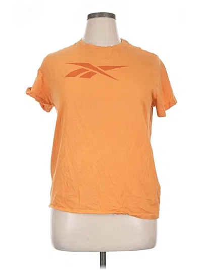 Pre-owned Reebok Active T-shirt In Orange