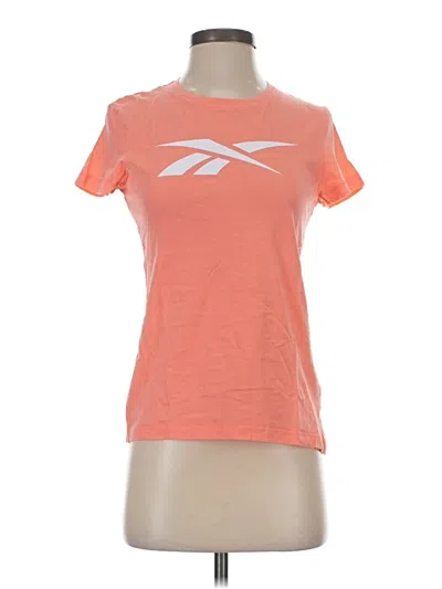 Pre-owned Reebok Active T-shirt In Orange