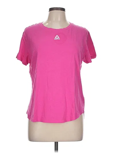 Pre-owned Reebok Active T-shirt In Pink