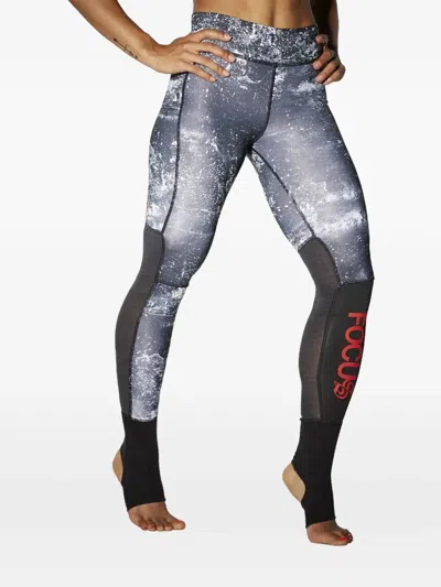 Reebok Ankle Lock Leggings In Blue