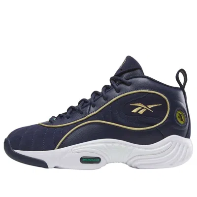 Reebok Answer Iii Gold-detail Sneakers In Blue
