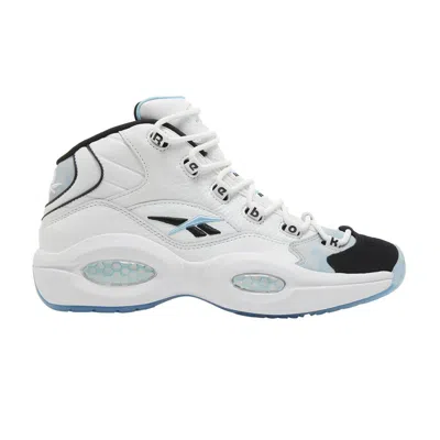 Pre-owned Reebok Anuel Aa X Question Mid Double Toe 'caribbean Sky' In White