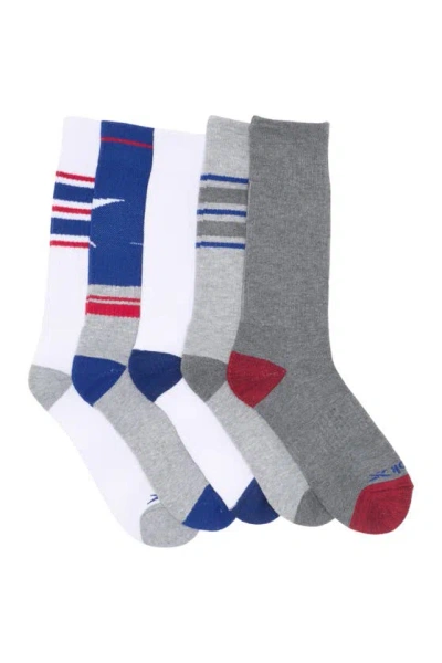 Reebok Assorted Crew Socks In Gray