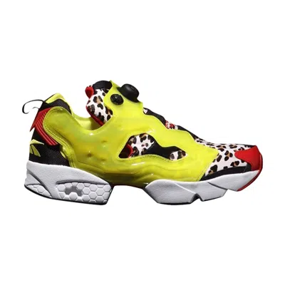 Pre-owned Reebok Atmos X Instapump Fury 'citron Animal' In Yellow