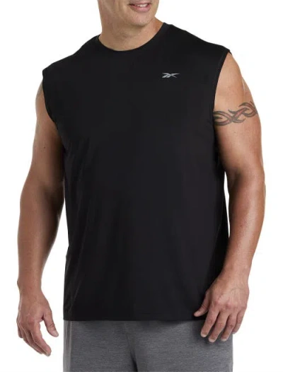 Reebok Basic Layer Sleeveless Compression Tee In Black