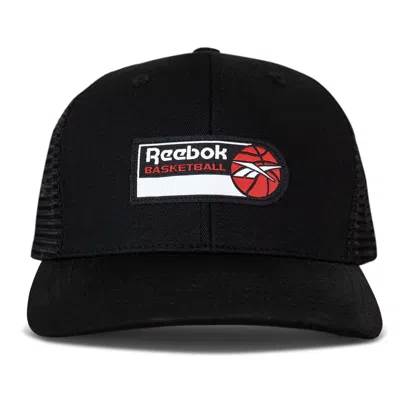 Reebok Basketball Trucker Cap In Black